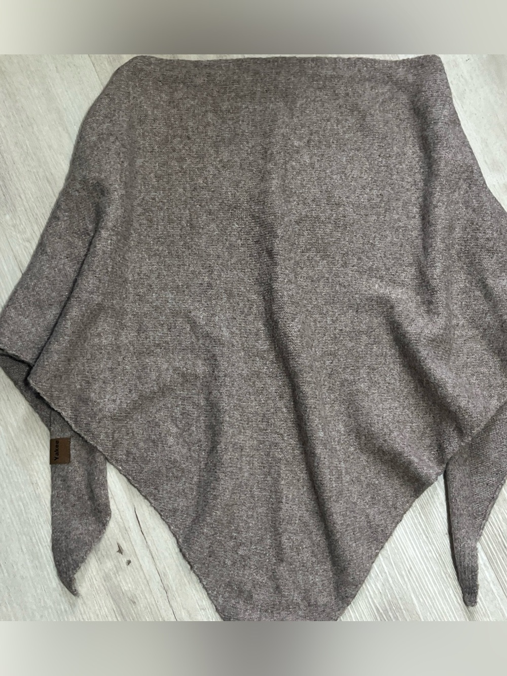 Cozy Knit Women's Wrap Scraf in Beige